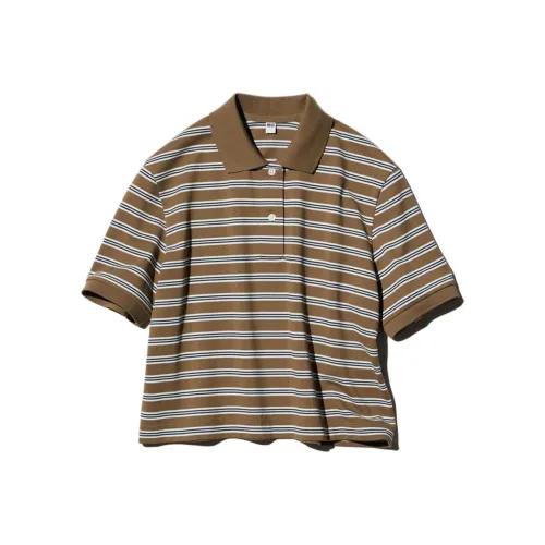 UNIQLO T-рубашка Женская Светлый Умбра