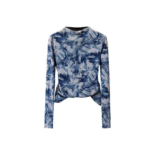 TOUCH T Рубашка Женская Синие Серые