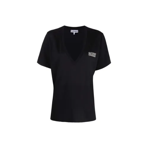 GANNI Черные Женские Футболки