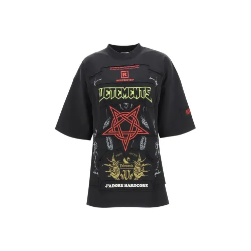 Vetements Черные Женские Футболки
