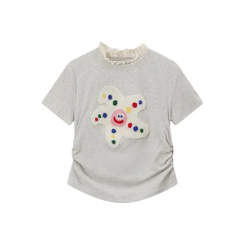 ONE PASS STUDIO T-рубашка Женская Белая Серый