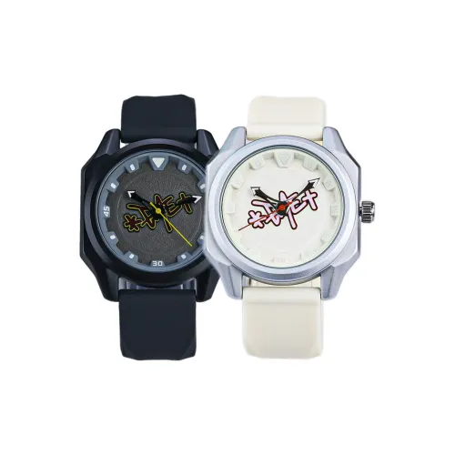 *EVAE+MOB Кварцевый механизм силиконовый ремешок часы унисекс черный циферблат