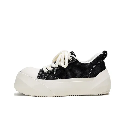 ADCDAVINCI Low-Top Canvas Shoes Black Unisex