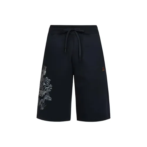 EVISU Черные Мужские Спортивные Шорты