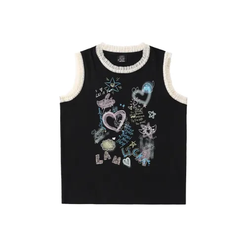 LAMLICKA Майка Женская Черная