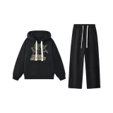 Черный свитшот+черные брюки