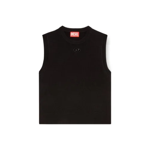 DIESEL Овал D series Черные Женские Майки