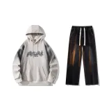 Set (Ecru Top + Black Jeans)  
Комплект (Экрю Топ + Черные Джинсы)