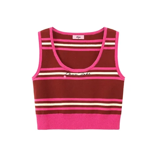 CHUU Женские майки с красными полосами