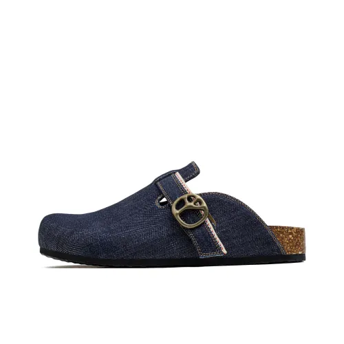 MADEN ЭВА Тихий Odor Resistant Домашние тапочки Мужской Красный Ухо Деним