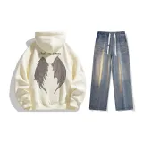 Set (Apricot Top + Nostalgic Blue Jeans)  
Комплект (Абрикосовый топ + Ностальгические синие джинсы)