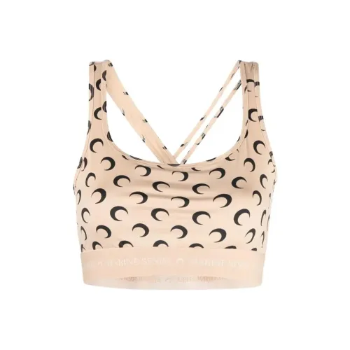 Marine Serre Майка Женская Бежевая