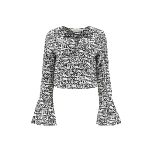 PALM ANGELS Черный Женские Короткие Топы