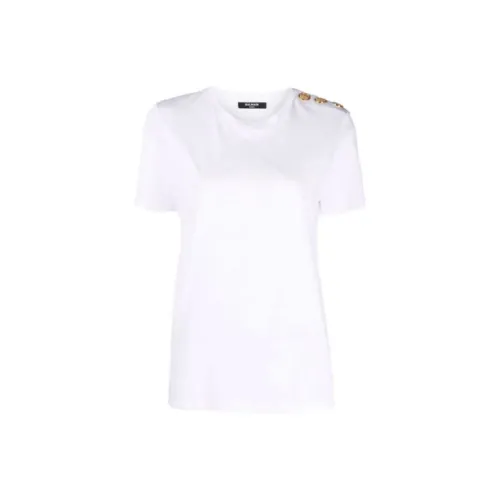 BALMAIN Белая Женская Футболка