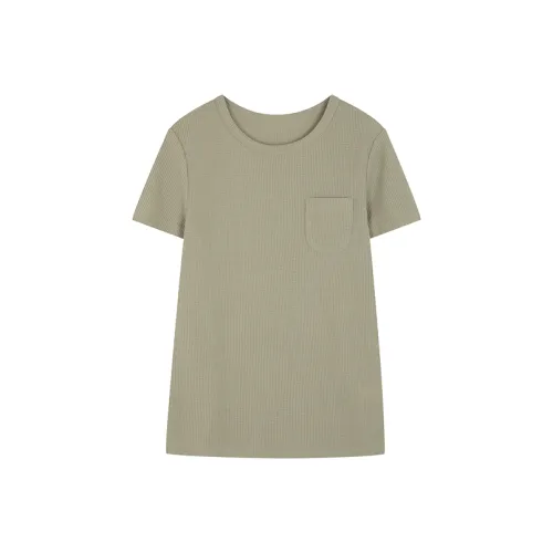 Mo Han Yi Mei T Рубашка Женская Весенняя Аква Зеленая