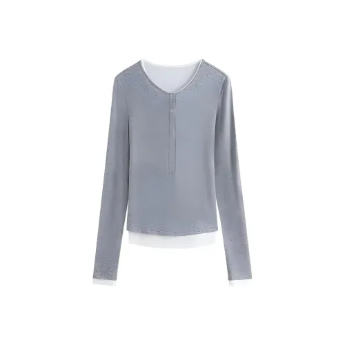 FANSILANEN T-рубашка Женская Серый и Белый