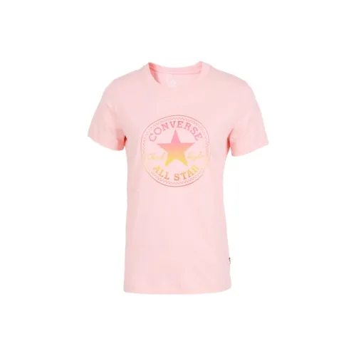 Конверс Комплект с короткими рукавами T-рубашка Женская Розовый