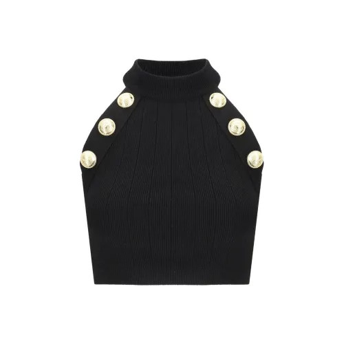 BALMAIN Черные Женские Майки