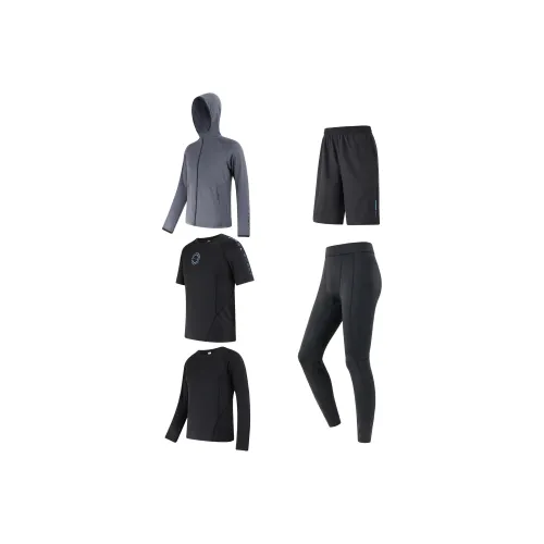 CAMEL Спортивная одежда Эластичная Дышащая Комплект из 5 предметов Фитнес-комплект Мужской