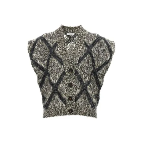 BRUNELLO CUCINELLI Майка Женская Серого цвета