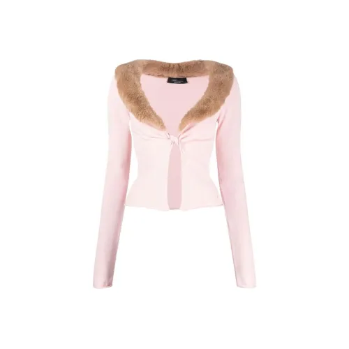 Blumarine Розовые Женские Короткие Топы