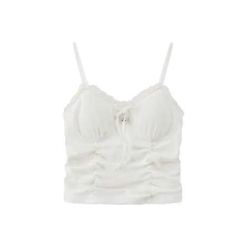 CHUU Белый с вкладышами Женские майки