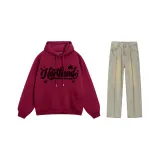 Set (Burgundy Top + Yellow Mud Pants)  
Комплект (Бордовый топ + Желтые грязные штаны)