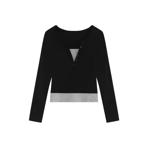 NFV Черные Женские T-рубашки