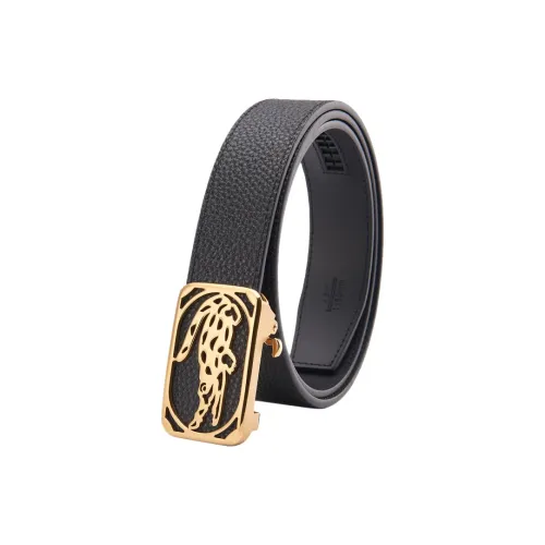 BANFU Ремни из натуральной коровьей кожи мужской черный ширина 3,5 см