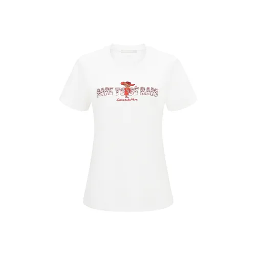 RARE Обычный Короткий Рукав T Рубашки Женские Белые