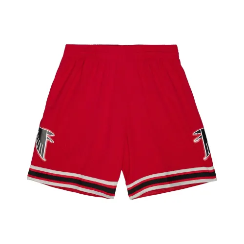 MITCHELL NESS Команда ID Сетка Шорты Atlanta Falcons Баскетбольные шорты Мужской Красный