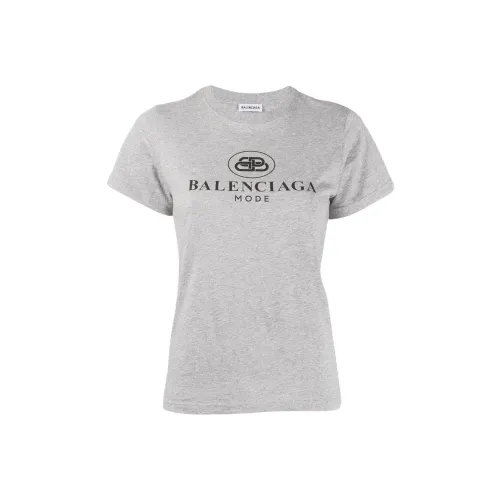 Balenciaga SS22 T-Shirt Regular Fit Women's Gray Баленсиага SS22 T-Рубашка Регулярный крой Женский Серый