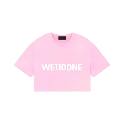 WE11DONE SS23 T-Shirt Женская Розовая