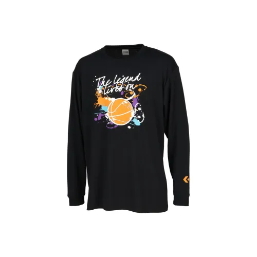 Конверс SS25 T-Shirt Унисекс Черный Оранжевый