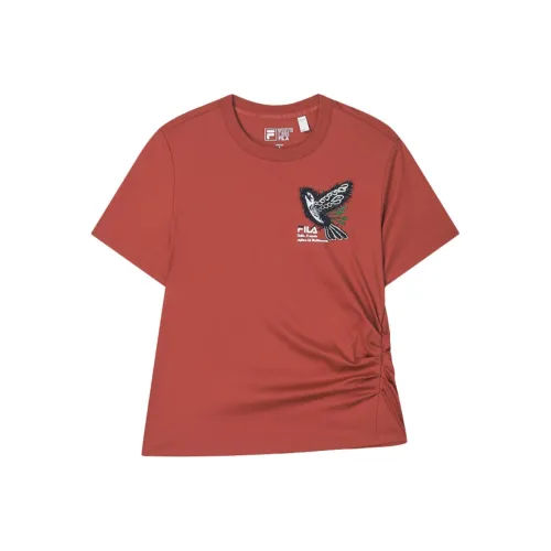 FILA Лайфстайл T-рубашка Женская Blazing Малиновый