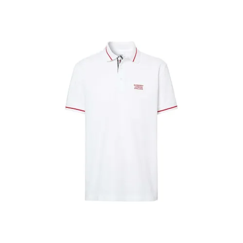 Burberry Поло Мужское Белое