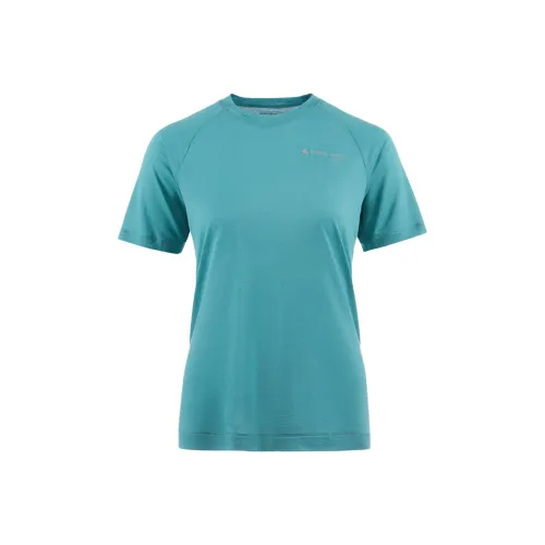 Klattermusen Groa T Рубашка Женская Бирюзовая