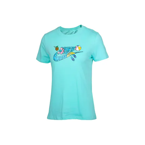 Nike Комплект с короткими рукавами T-рубашка Женская Зеленая