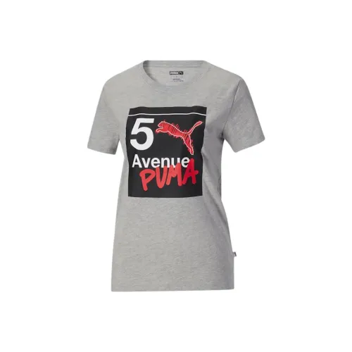 PUMA NYC Серые Женские Футболки