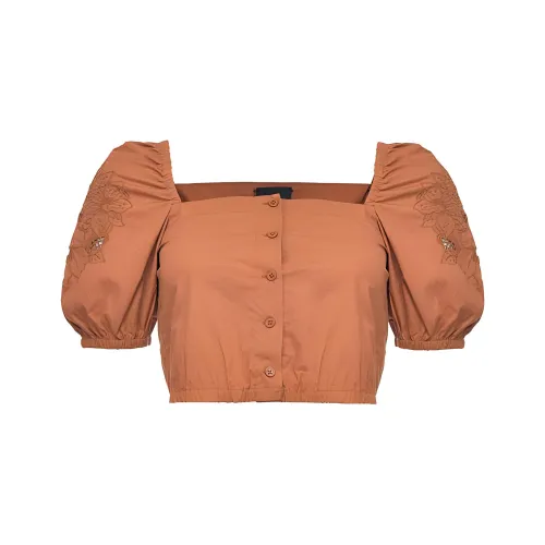 PINKO Orange Женские Короткие Топы