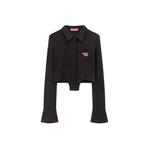 CHUU Буква Рубашка Весенний Осенний Женский