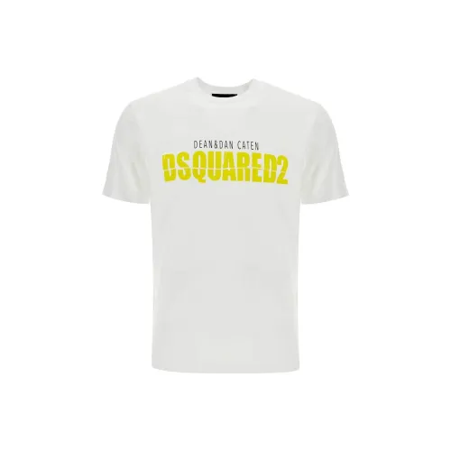 DSQUARED 2 Белый Мужской T-Рубашки