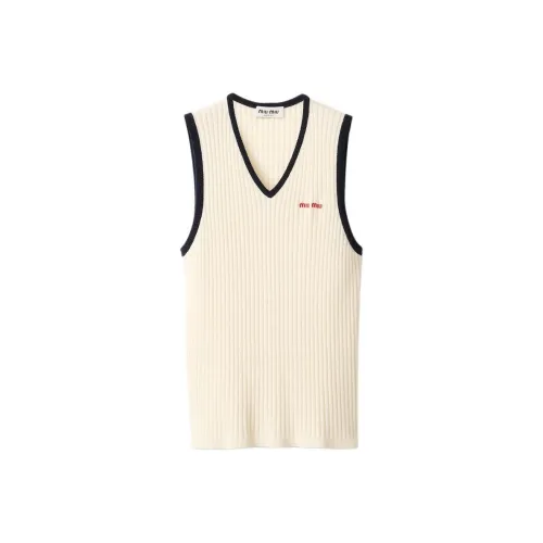 MIU MIU FW24 Майка Женская Натуральная