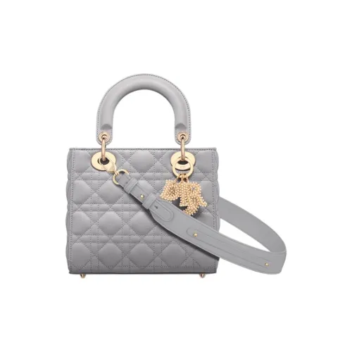 DIOR Lady Dior My ABCDior Lambskin Сумка Lady Dior Сумка через плечо Сумка Маленькая Женская Серый