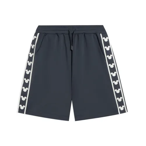 Подкладка x DISHINI MIQI Disney Повседневные шорты Унисекс Чернила Водяной серый