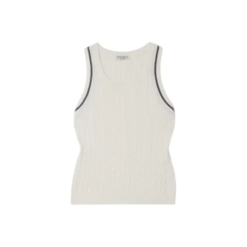 Brunello Cucinelli Белые Женские Майки