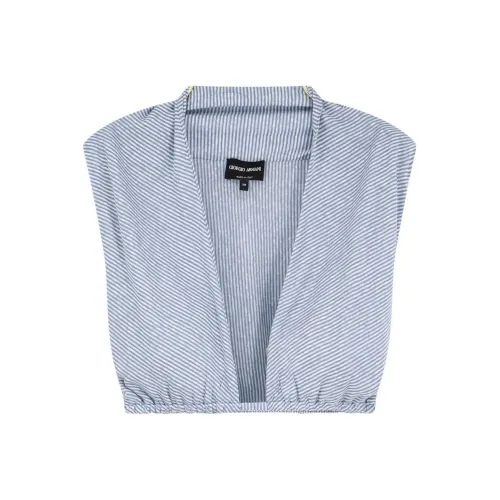 ARMANI Майка Женская Светло-Синяя