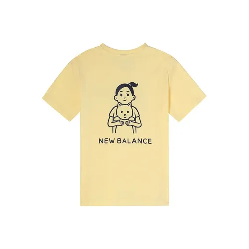 New Balance совместный бренд Noritake Collection Набор с рукавом T Рубашка Женская Желтая