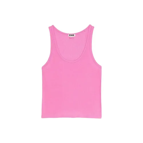 Victoria's Secret Розовый РИББЕД Модал СКООП ТАНК Hot Розовый Майка Женская Ярко-розовый