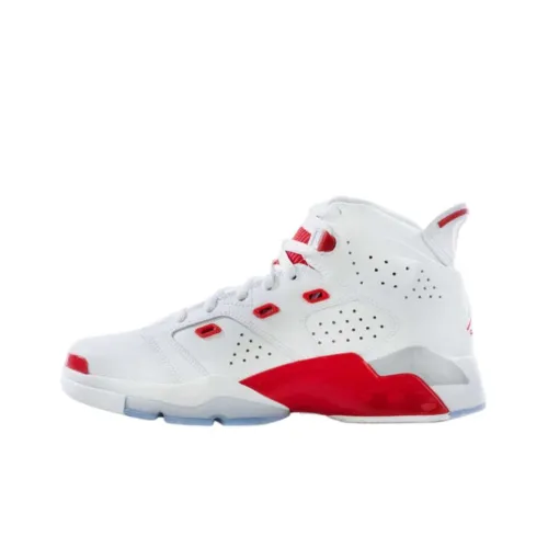 Jordan 6 17 23 Противоскользящие Устойчивые к истиранию Высокие Детские Баскетбольные Кроссовки Белые Подростки